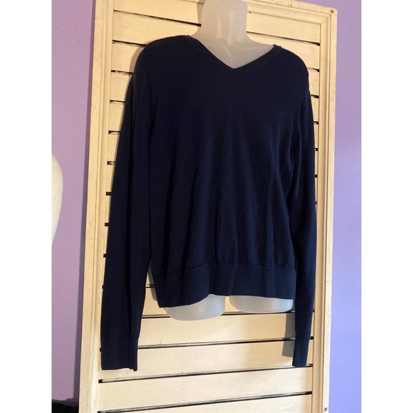 Brooks Brothers Red Fleece mens sweater size XXL v neck blue merino wool long sl - Picture 3 of 13